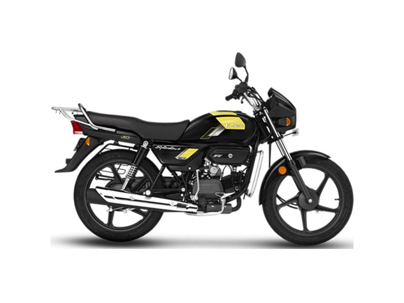 Splendor Plus Xtec Disc Brake OBD2B Black with Greenish Yellow