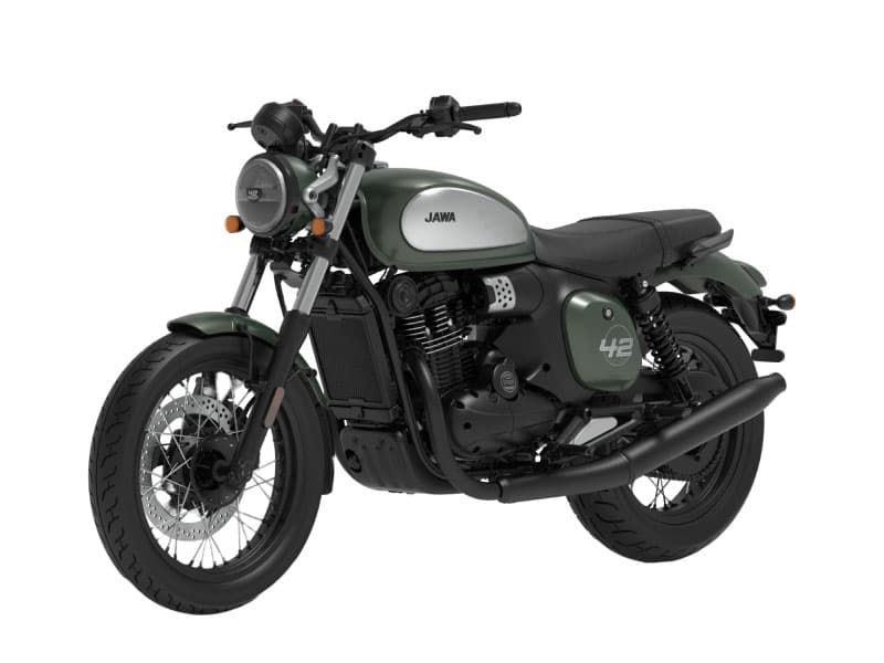 Jawa 42 FJ Spoke Wheel Aurora Green Matte