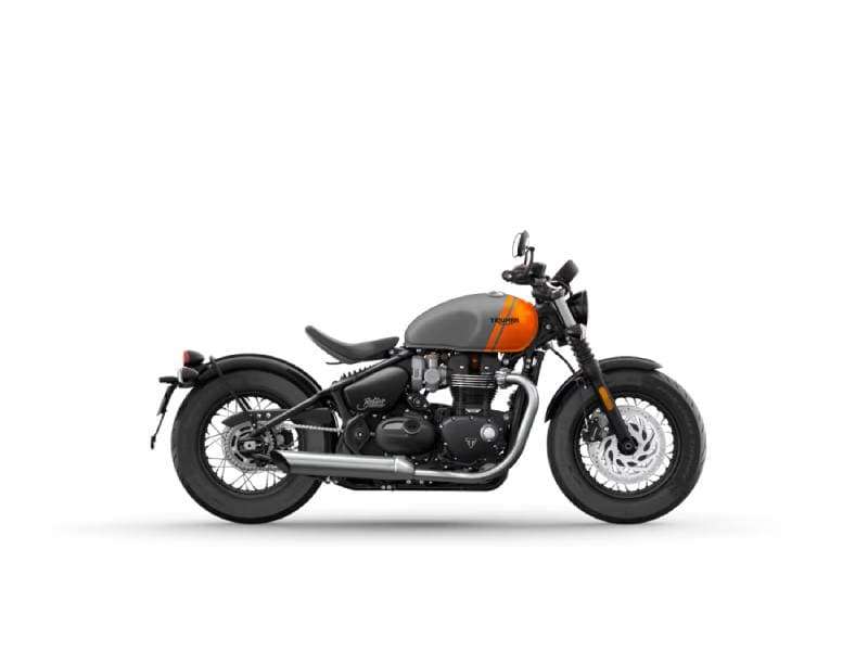 Bonneville Bobber Matt Graphite / Matt Baja Orange