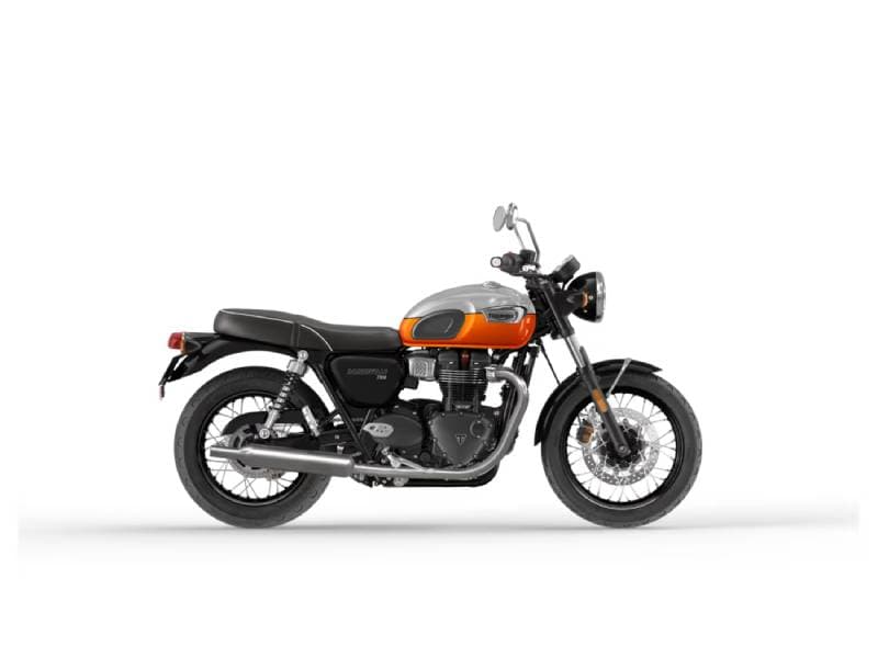 Bonneville T100 Aluminium / Baja Orange