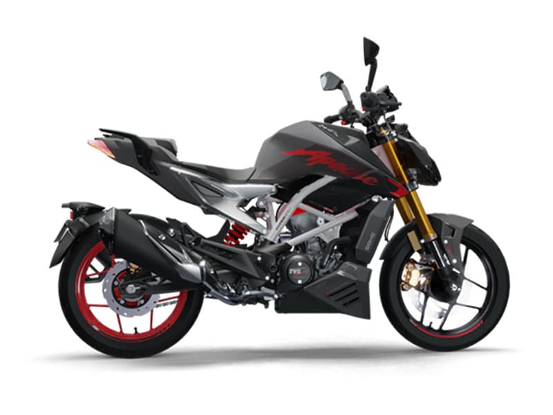 Apache RTR 310 Arsenal Black without QuickShifter