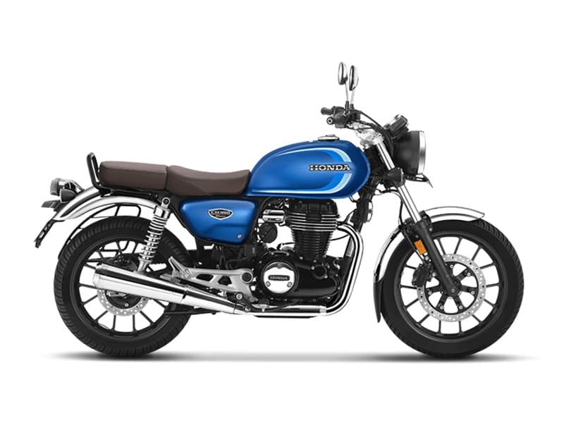 Hness CB 350 DLX Pro Chrome Decent Blue Metallic