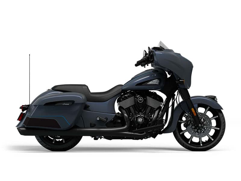 Chieftain Dark Horse Stealth Gray Azure with Graphics