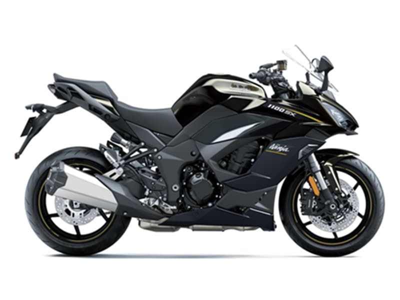 Ninja 1100SX STD 2026 Metallic Brilliant Golden Black / Metallic Carbon Grey