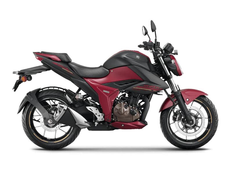 Gixxer 250 OBD-2B Metallic Mat Black No 2 & Metallic Mat Bordeaux Red