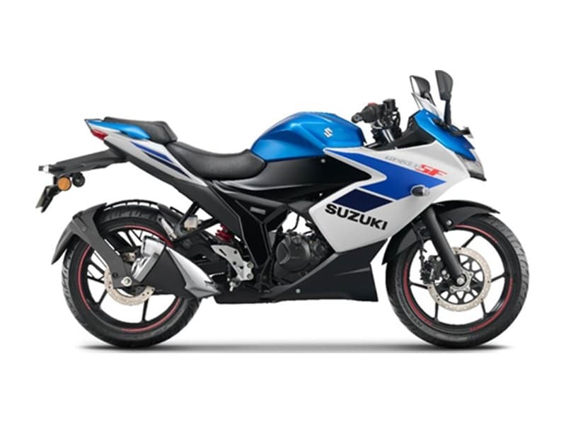 Gixxer SF OBD-2B Metallic Triton Blue / Pearl Glacier White