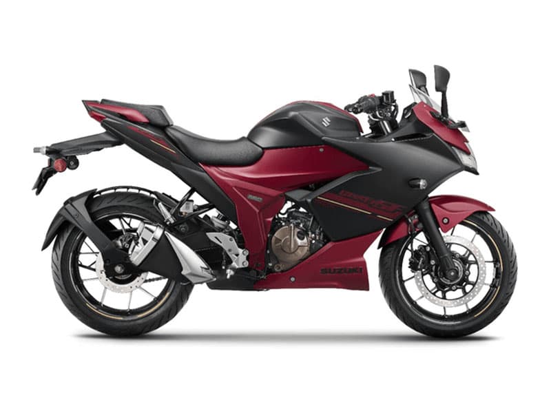 Gixxer SF 250 OBD-2B Metallic Mat Black No 2 & Metallic Mat Bordeaux Red