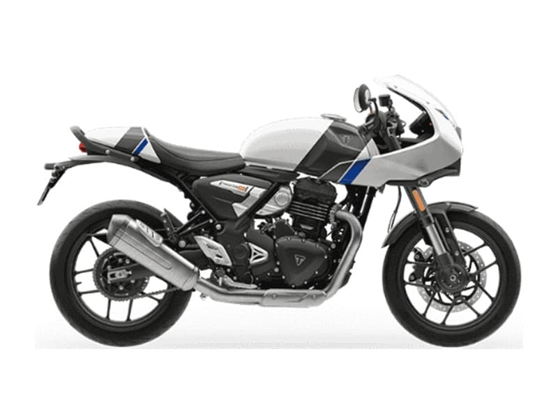 Thruxton 400 Pearl Metallic White / Storm Grey